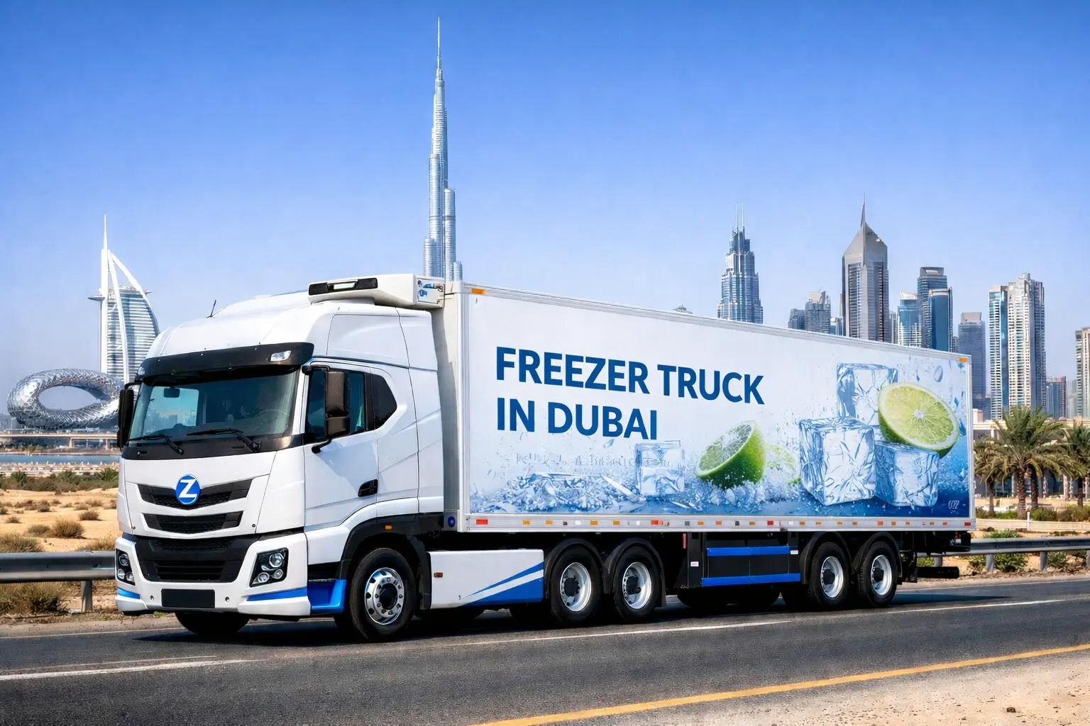 Freezer truck rental in dubai
