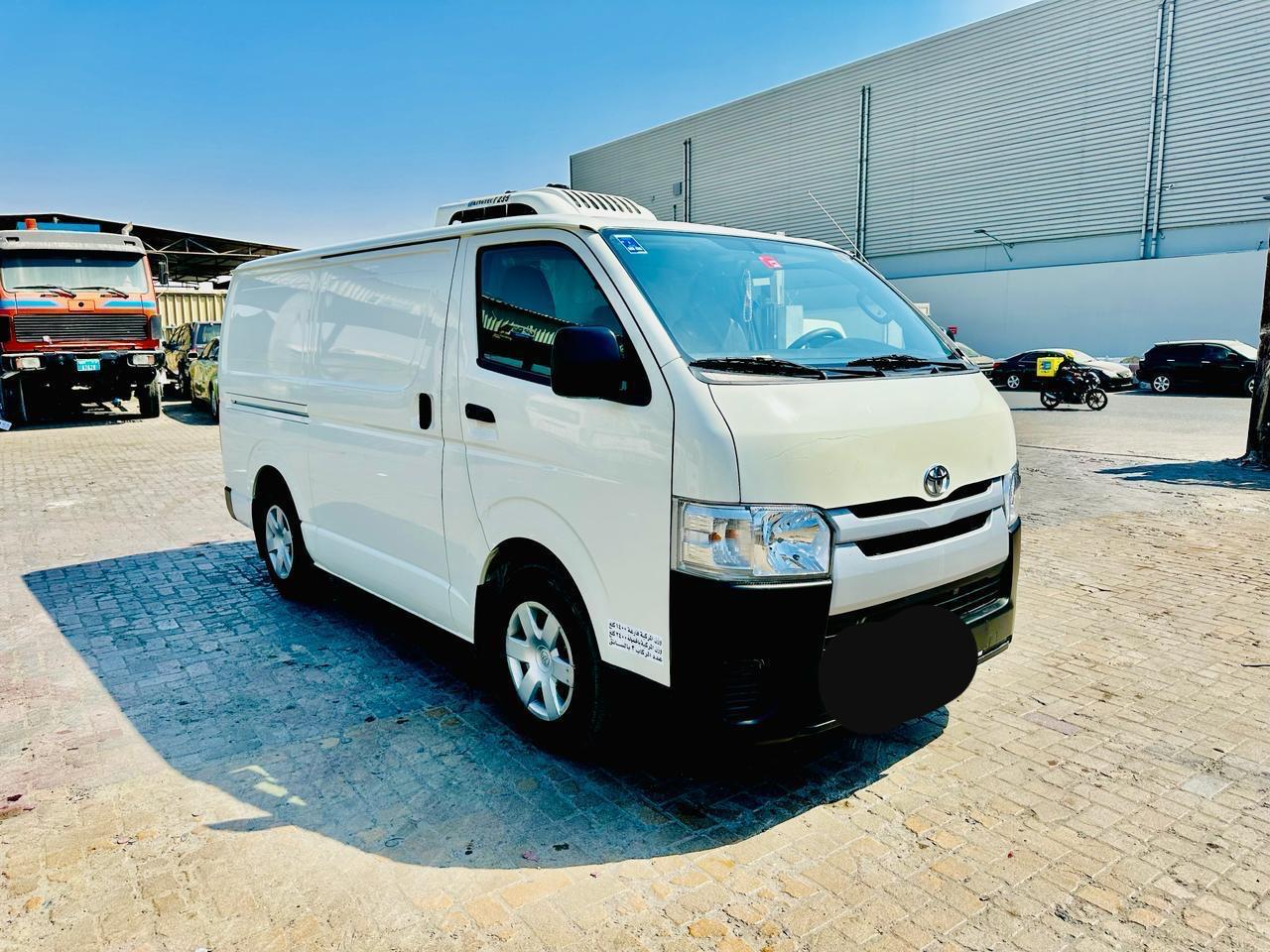 A chiller van delivering temperature-sensitive goods to businesses across Dubai UAE