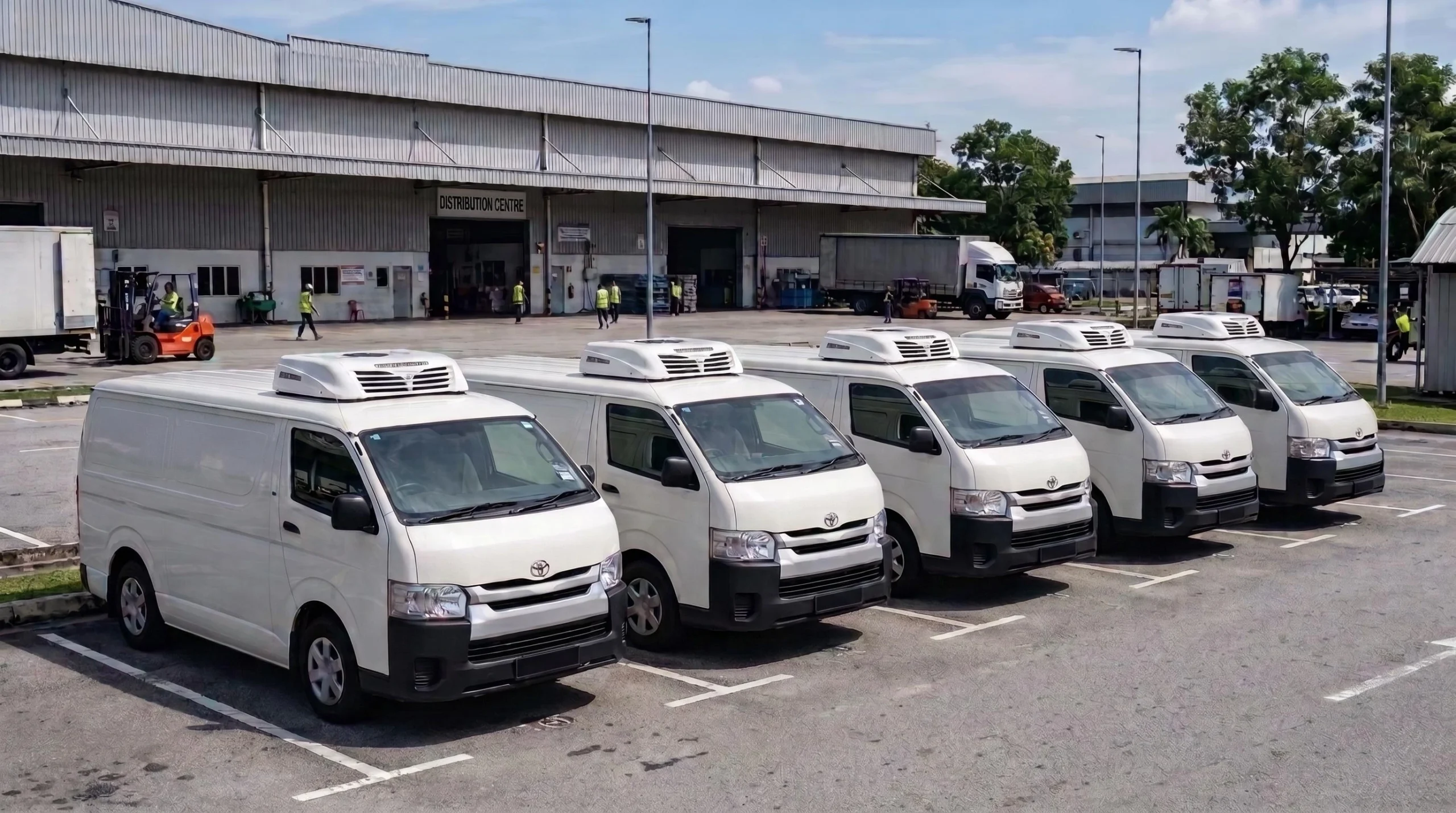 Self-drive refrigerated chiller van available for rental without a driver